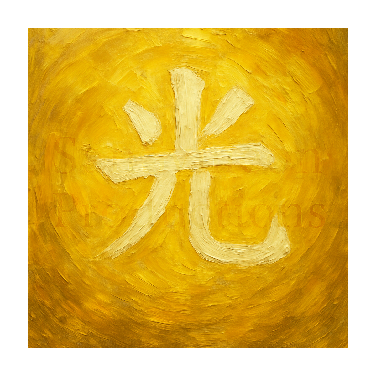 光 Impasto Kanji - Light