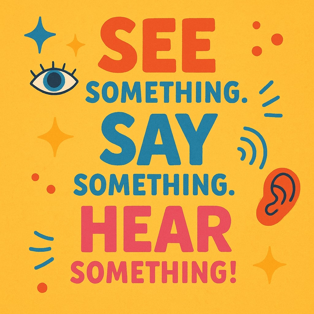 The See Something, Say Something, Hear Something Poster